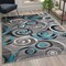 Flash Furniture Turquoise 5' x 7' Modern Swirl Area Rug ACD-RG414-57-TQ-GG - alternate 7